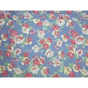 VTG Ralph Lauren Hope Pillow Shams Set 2 Floral French Country Blue Cottage